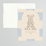 "Checker Wash" - Wedding Thank You Cards in Ivory by Baumbirdy - Front