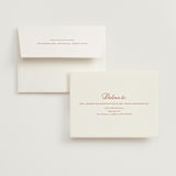"Borders" - Wedding Thank You Cards in Cherry by Ani Somi - FREE Recipient Addressing