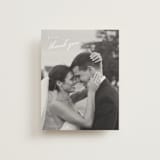 "Aspen Knoll" - Flat Wedding Thank You Cards in Cotton by Amy Kross - Front
