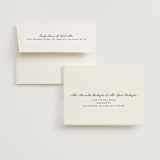 "Aspen Knoll" - Flat Wedding Thank You Cards in Cotton by Amy Kross - FREE Recipient Addressing