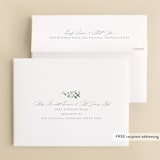 "Fleur" - Wedding Thank You Cards in Aquamarine by Everett Paper Goods - FREE Recipient Addressing
