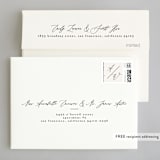 "Timeless" - Wedding Thank You Cards in Taupe by Leah Bisch - FREE Recipient Addressing