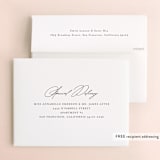 "Cielo" - Wedding Thank You Cards in Ecru by Anna Elder - FREE Recipient Addressing