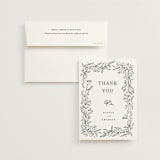 "Floral Cascade" - Wedding Thank You Cards in Alpine by Pixel and Hank - Front