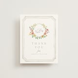 "Chelsea" - Wedding Thank You Cards in Hibiscus by Everett Paper Goods - Front