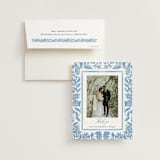 "Porcelain Floral" - Wedding Thank You Cards in Porcelain by Elly - Front