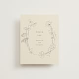 "floral stamp" - Wedding Thank You Cards in Ivory by Baumbirdy - Front