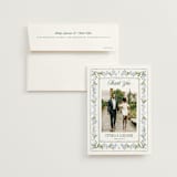 "Vintage Sketched" - Wedding Thank You Cards in Wisteria by Jenna Holcomb - Front