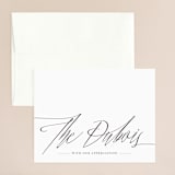 "Opulence" - Wedding Thank You Cards in Snow Caps by Design Lotus - Front