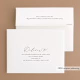 "Breathe" - Wedding Thank You Cards in Linen by Jennifer Postorino - FREE Recipient Addressing