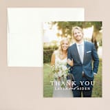 "Sedona" - Wedding Thank You Cards in Desert Sands by Itsy Belle Studio - Front