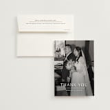 "Rhythmic" - Wedding Thank You Cards in Simply White by Jennifer Postorino - Front