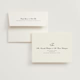 "Modern Romance" - Wedding Thank You Cards in Almond by Eric Clegg - FREE Recipient Addressing