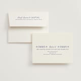 "Embroidered" - Wedding Thank You Cards in Cerulean by Jenna Holcomb - FREE Recipient Addressing