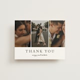 "Avery" - Flat Wedding Thank You Cards in Onyx by Jennifer Postorino - Front