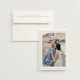 "Modern Air" - Wedding Thank You Cards in Cotton by Stacey Meacham - Front