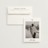 "Dotted Classic" - Wedding Thank You Cards in Hydrangea by Carolyn MacLaren - Front