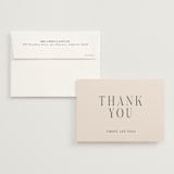 "Fero" - Wedding Thank You Cards in Blush by Pati Cascino - Front