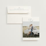"Aristocratic" - Wedding Thank You Cards in Sky by Creo Study - Front