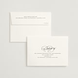 "Black Tie" - Wedding Thank You Cards in Ink by That Girl Press - FREE Recipient Addressing