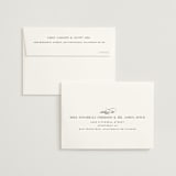 "More Than Words" - Wedding Thank You Cards in Bridal White by Design Lotus - FREE Recipient Addressing