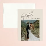 "Signed" - Wedding Thank You Cards in Champagne by JoAnn Jinks - Front