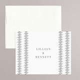 "Charleston" - Wedding Thank You Cards in Fog by Megan Davis - Front