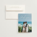 "Everlasting Love" - Wedding Thank You Cards in Linen by Brandy Folse - Front