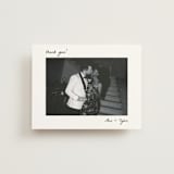 "Polaroid" - Flat Wedding Thank You Cards in Snow by Brittney Jensen - Front