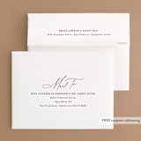 "Scripted Names" - Wedding Thank You Cards in Ecru by Hooray Creative - FREE Recipient Addressing