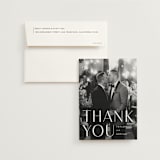 "Amara" - Wedding Thank You Cards in Sage by Robert and Stella - Front