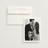 "Side by Side" - Wedding Thank You Cards in Tuxedo by Orasie - Front