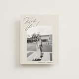 "kinkaid" - Wedding Thank You Cards in Ivory by Carolyn Nicks - Front