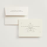 "The Swan" - Wedding Thank You Cards in Buttercream by Helena Vitto - FREE Recipient Addressing