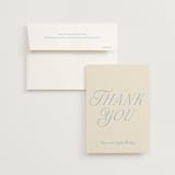 "Luxe" - Wedding Thank You Cards in Ocean by Baumbirdy - Front