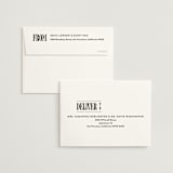 "Bold Stack" - Wedding Thank You Cards in Noir by Alethea and Ruth - FREE Recipient Addressing