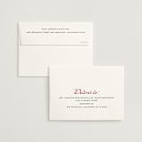 "Victorian Chic" - Wedding Thank You Cards in Garnet by Morgan Kendall - FREE Recipient Addressing