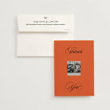 "Bold and Demure" - Wedding Thank You Cards in Amaro by Claire - Front