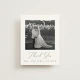 "Eternal Grace" - Wedding Thank You Cards in Leaf by Sherley Ferreira - Front