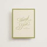 "rory" - Wedding Thank You Cards in Olive by Ellen Schlegelmilch - Front
