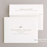 "Soft Sprigs" - Wedding Thank You Cards in Champagne by Jennifer Postorino - FREE Recipient Addressing