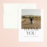 "Photographie" - Wedding Thank You Cards in Noir by Christie Garcia - Front