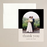"Little party big love" - Wedding Thank You Cards in Noir by Jessica Corliss - Front