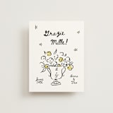 "Amore Mio" - Wedding Thank You Cards in Nero by Helena Vitto - Front