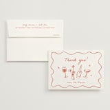 "Chic Soirée" - Wedding Thank You Cards in Verona Sunset by Cass Loh - Front