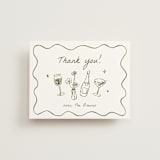 "Chic Soirée" - Wedding Thank You Cards in Meadow by Cass Loh - Front