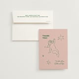 "Crazy Little Thing Called Love" - Wedding Thank You Cards in Avocado by Helena Vitto - Front