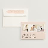 "SoHo" - Wedding Thank You Cards in Blush by Hudson meet Rose - Front