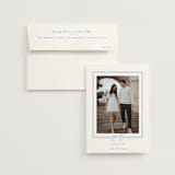 "Bow Frame" - Wedding Thank You Cards in Lagoon by Leah Bisch - Front