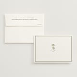 "Palm Monogram" - Wedding Thank You Cards in Leaf by Olivia Raufman - Front